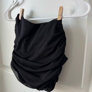 Black Ruched Corset